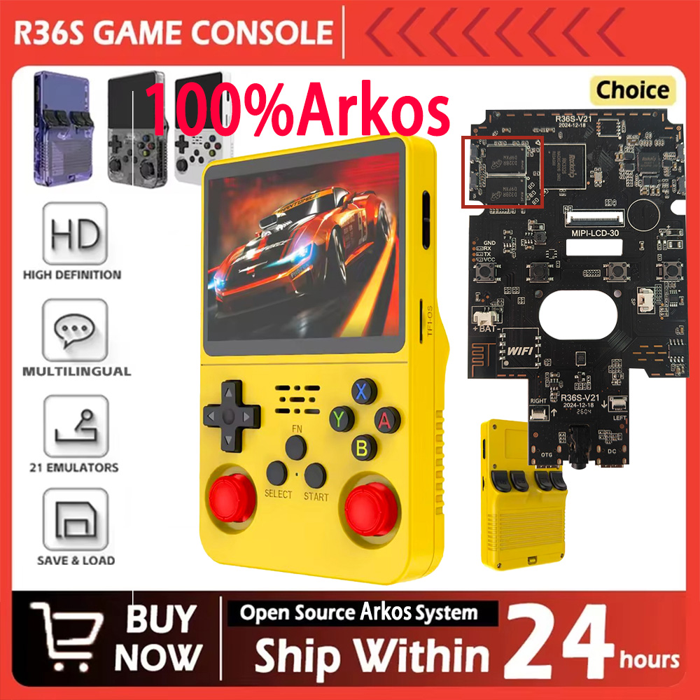 Gaming Console Handheld Retro - R36S New 100% Arkos System Retro