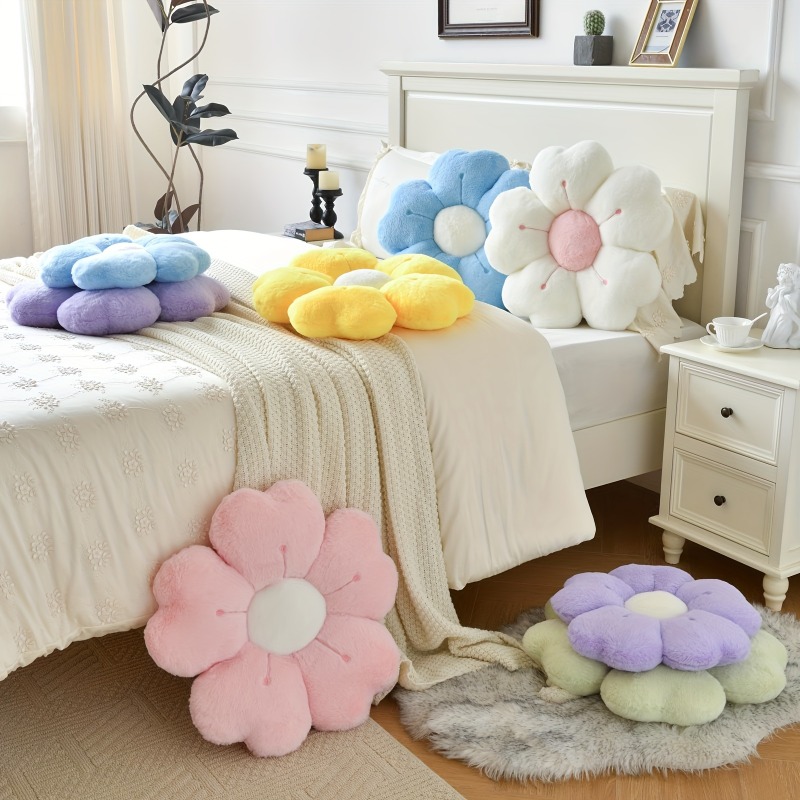 Soft Plush Flower-Shaped Plush - đánh giá và giá Gaming Chair Cushion