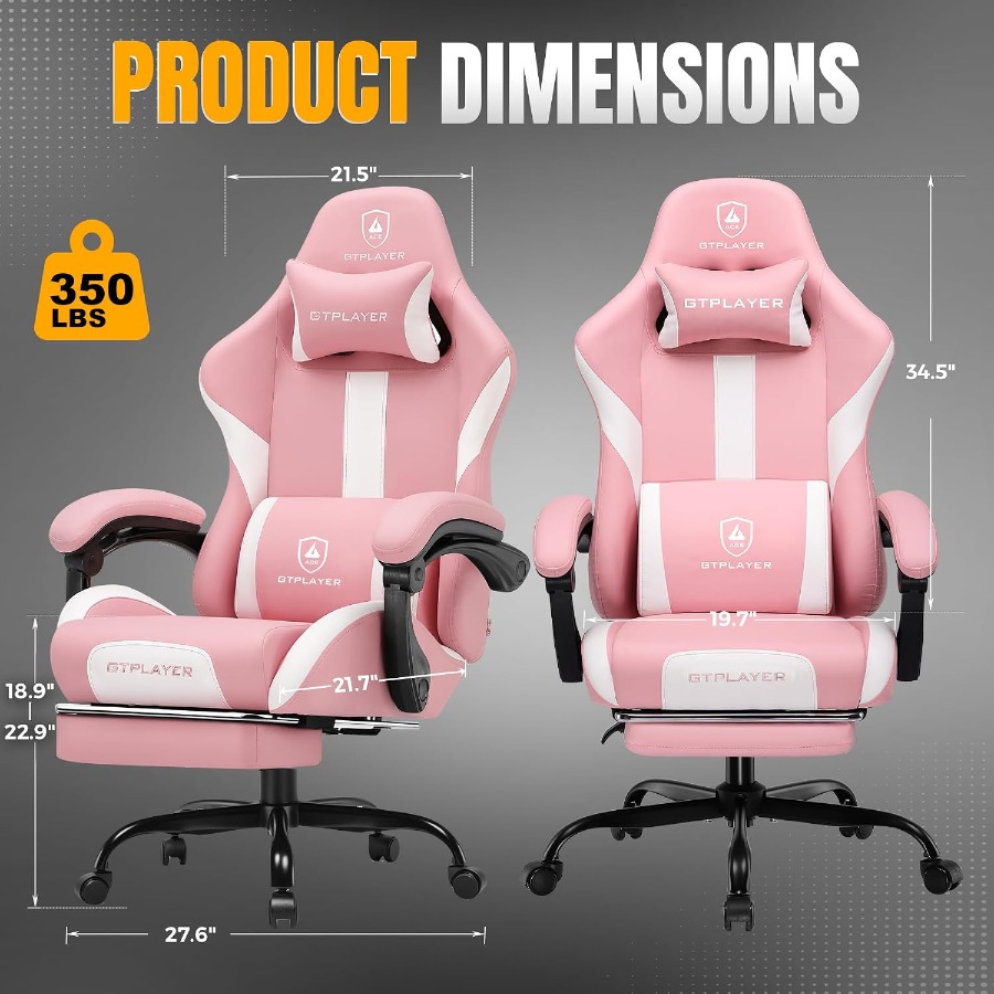 Gaming Chair with Foot Rest Po - đánh giá và giá Gaming Chair Cushion