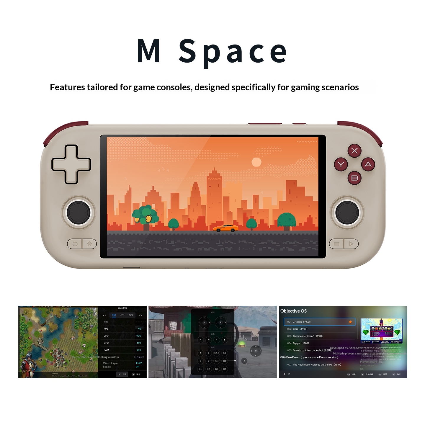 Mangmi Air X Android14 Handhel - đánh giá và giá Gaming Console Handheld Android