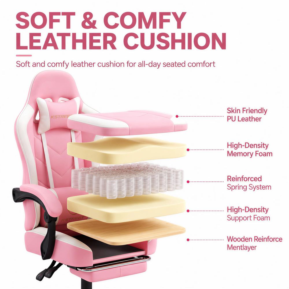 Gaming Chair, Ergonomic High B - đánh giá và giá Gaming Chair Cushion