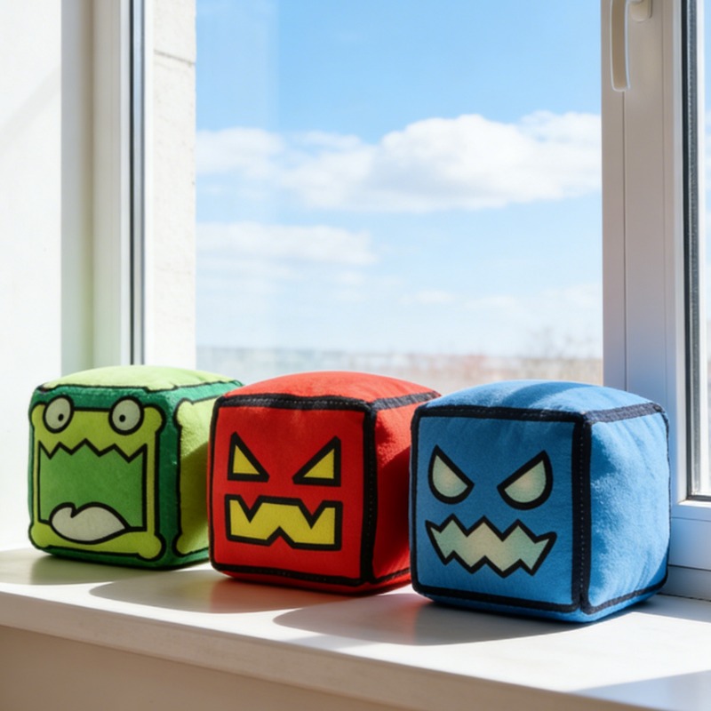 Geometryy Kawaii Throw Pillow  - đánh giá và giá Gaming Chair Cushion