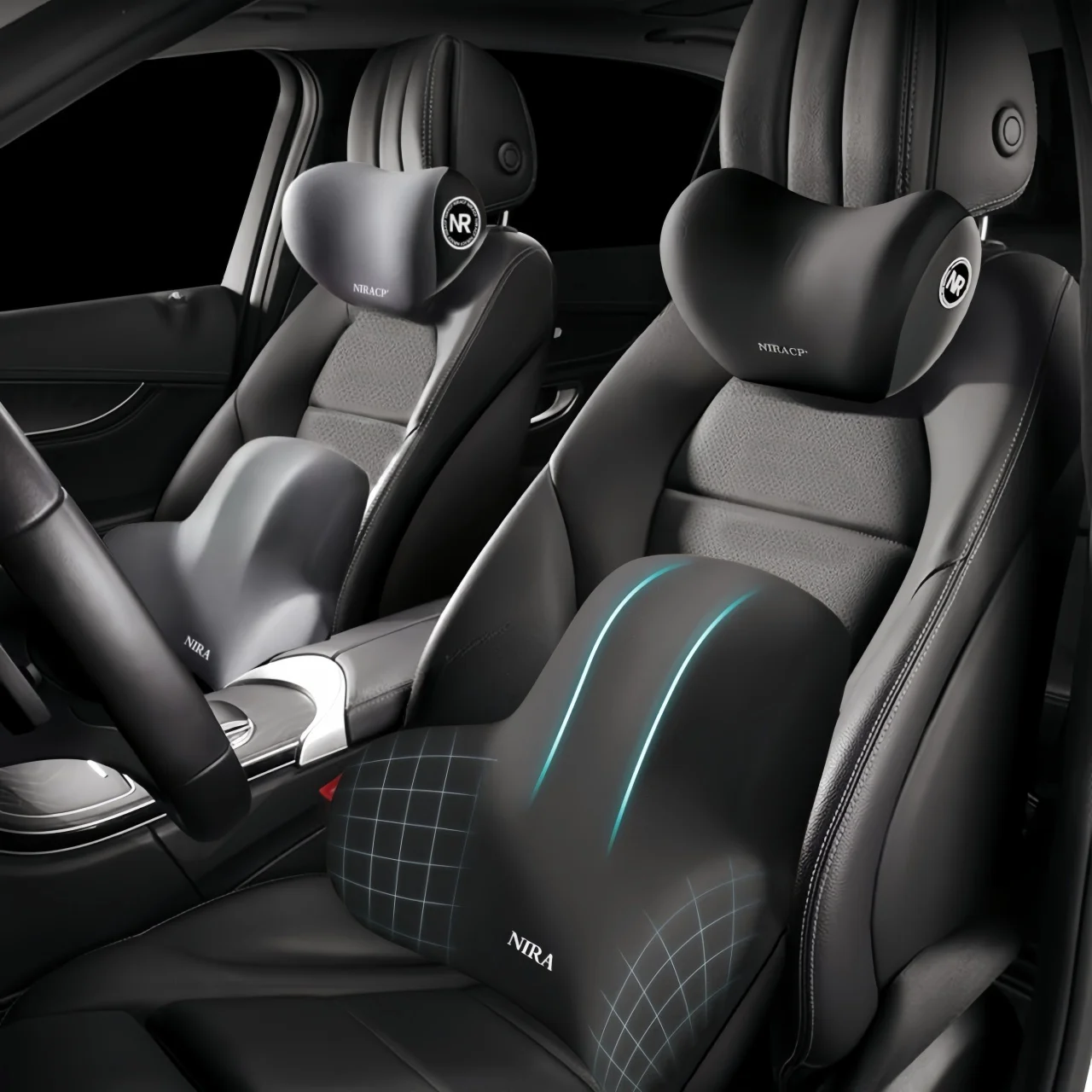 Car Seat Neck Pillow & Lumbar  - đánh giá và giá Gaming Chair Cushion